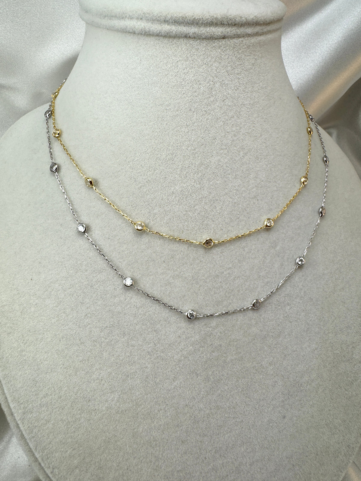 Collana con micro punti luce