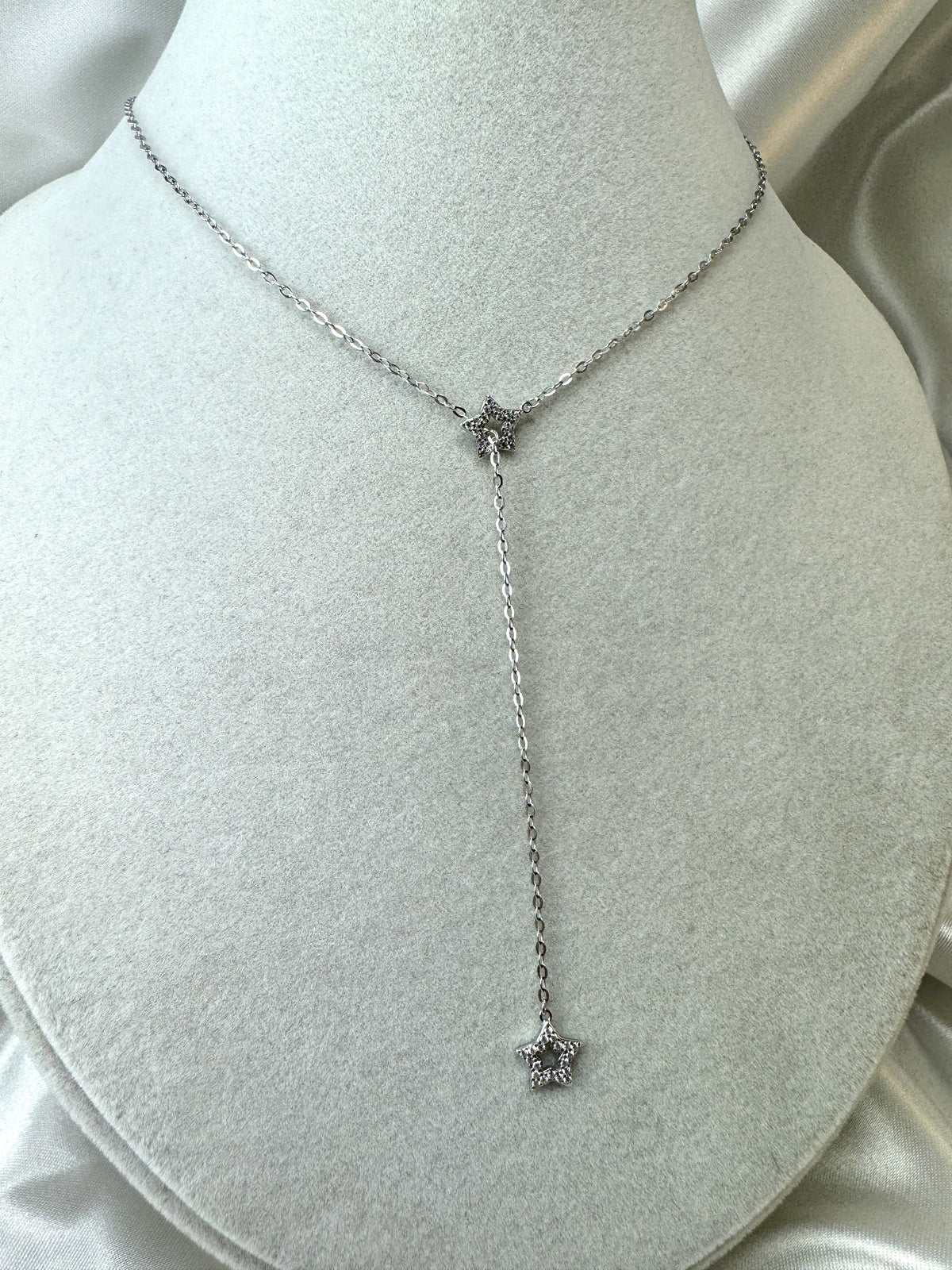 Collana con doppia stella scorrevole