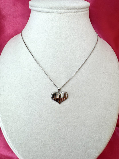 Collana con cuore pianoforte