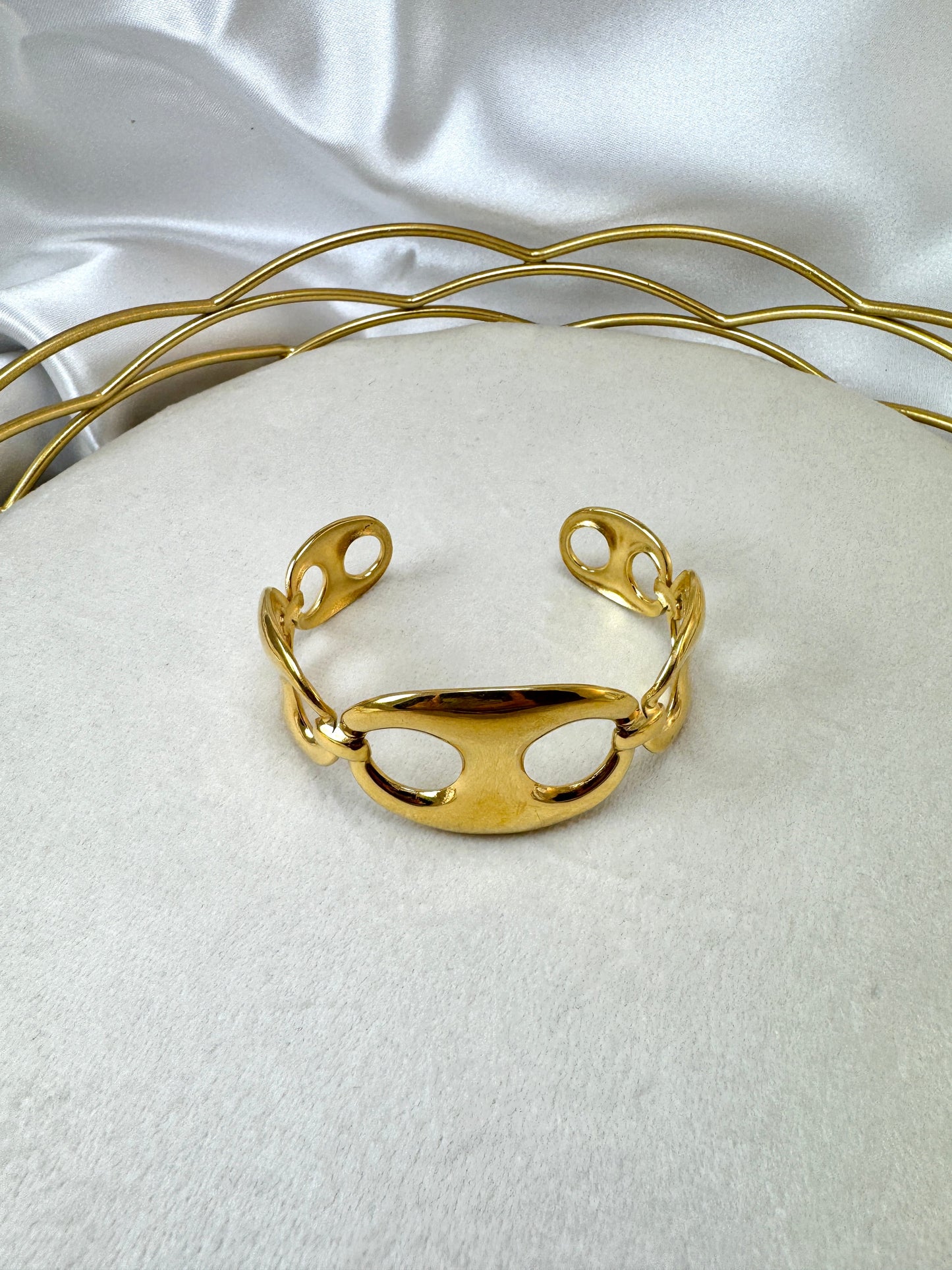 Bracciale rigido maglia marina