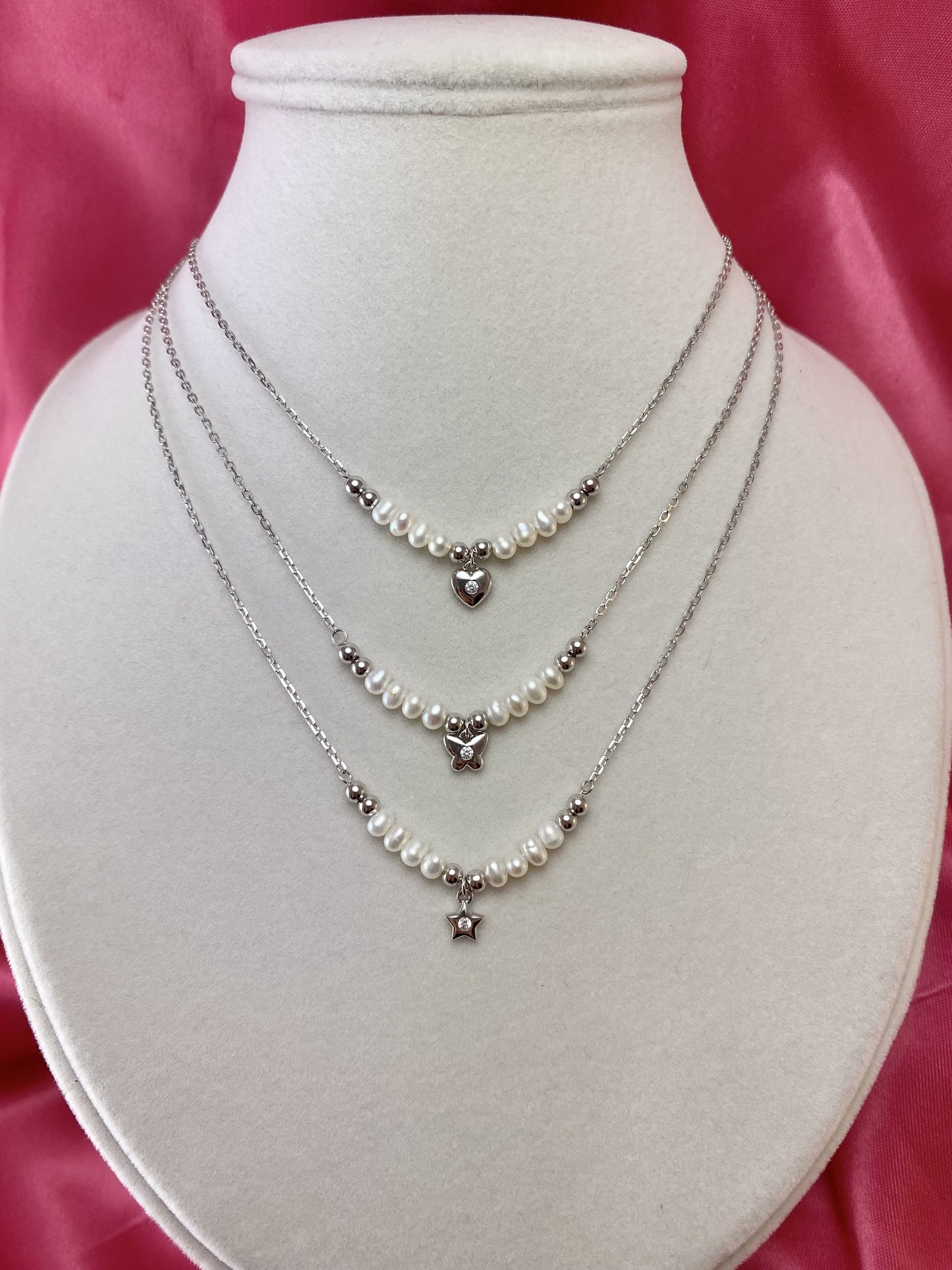 Collana con perline e stellina