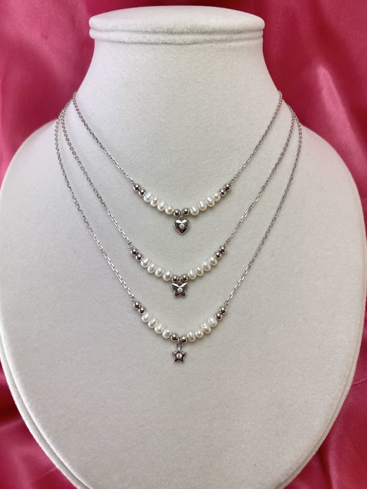 Collana con perline e stellina