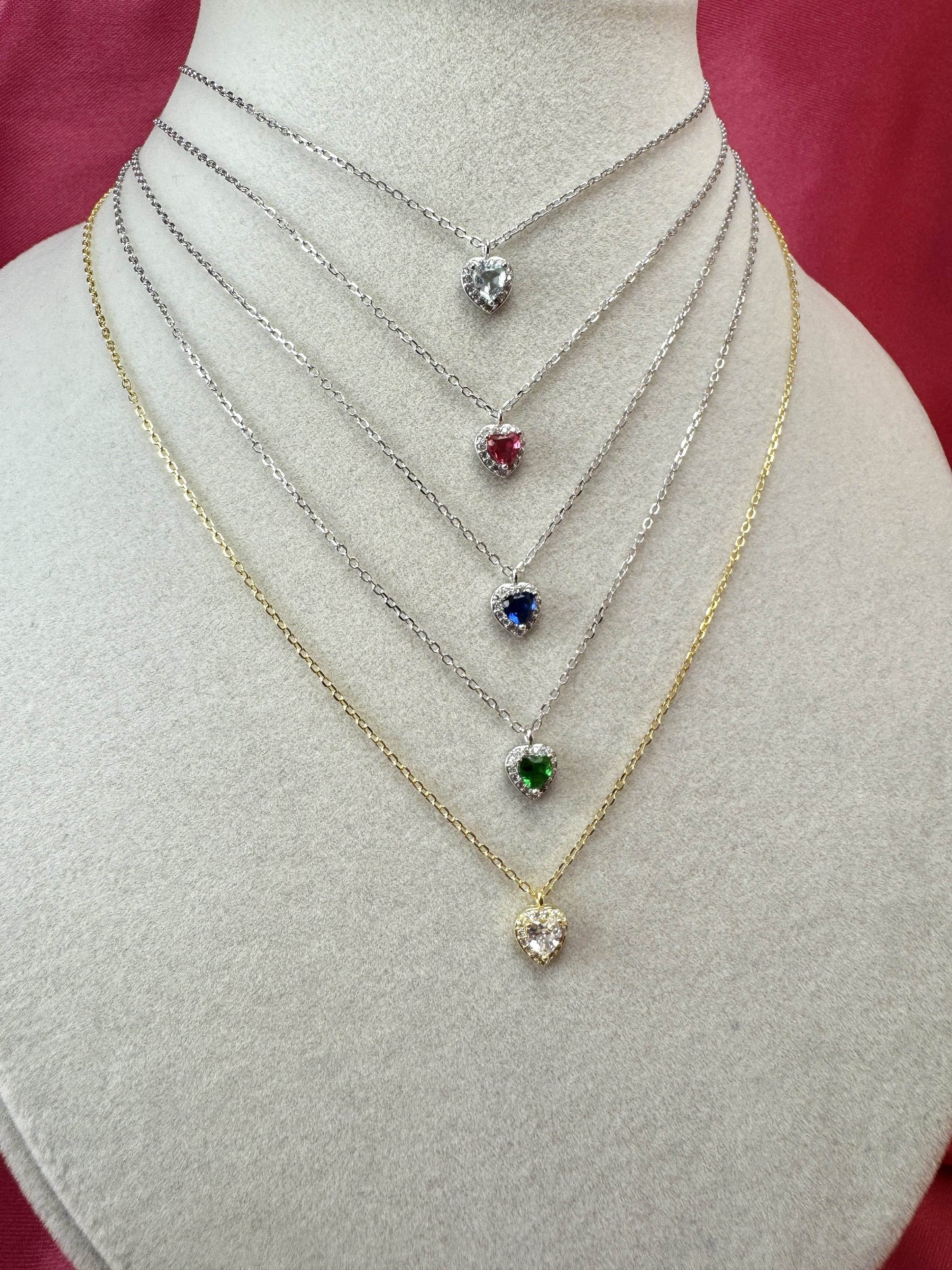 Collana con micro cuore
