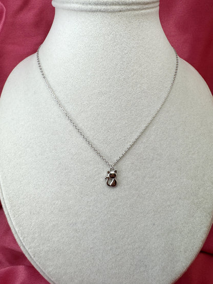 Collana con micro gatto liscio