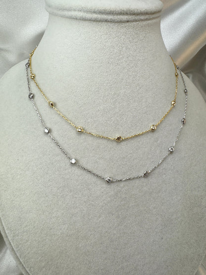 Collana con micro punti luce