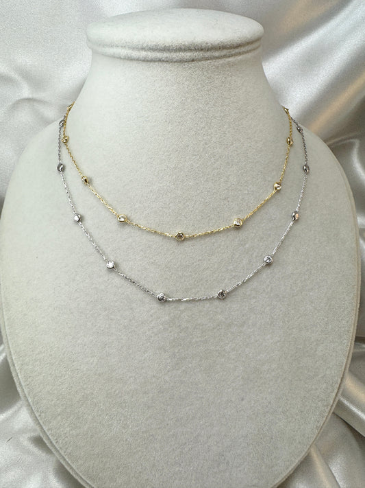 Collana con micro punti luce