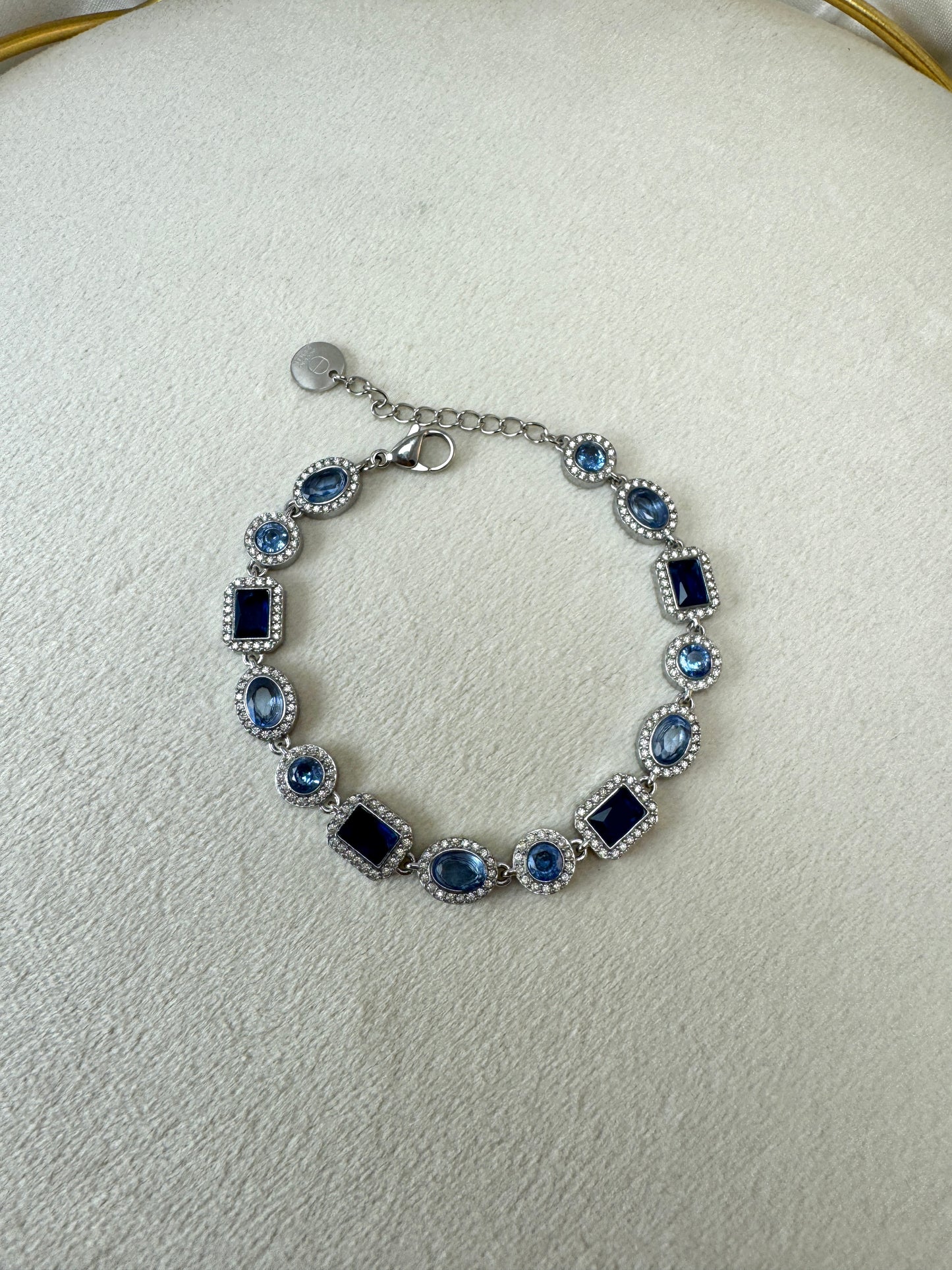 Bracciale con ovali, quadrati e tondi