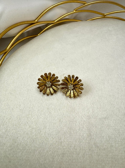 Orecchini girasole a lobo