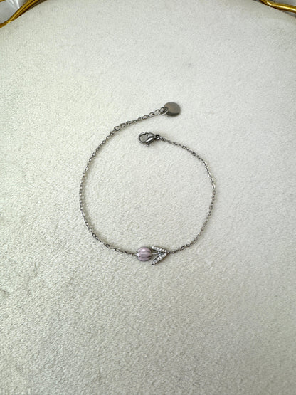 Bracciale sottile con tulipano
